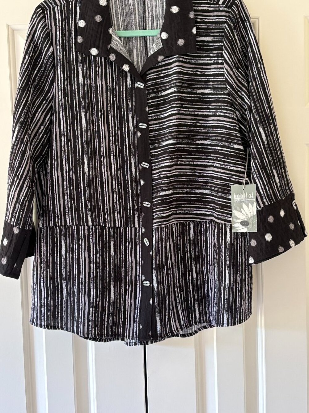 NWT Habitat Express Travel Hidden Pocket Swing Jacket  Shirt Sz  L